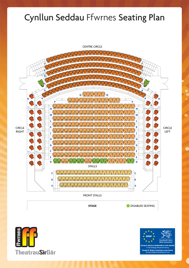 Ffwrnes Seating Plan